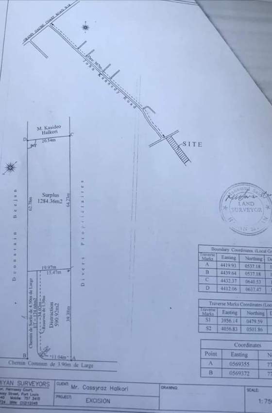 7 perches for sale in Grand Gaube @ Rs 600,000 - 4 - Land  on Aster Vender
