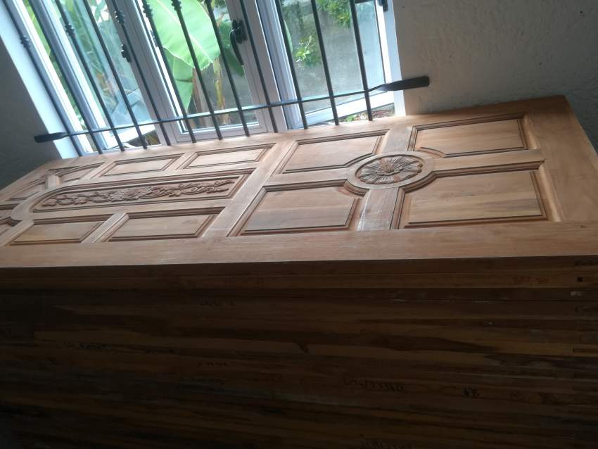 PORTE EN TECK MASSIF - 1 - Others  on Aster Vender