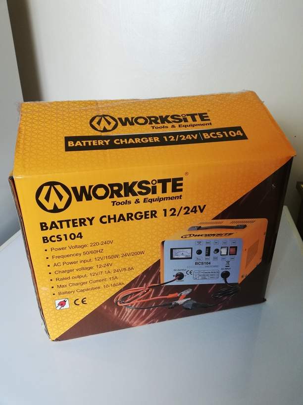 Battery Charger 12V + 24V WORKSITE BCS104 on Aster Vender