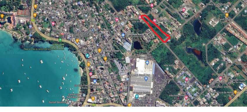 Terrain grand baie 4312m2 - 2 - Land  on Aster Vender