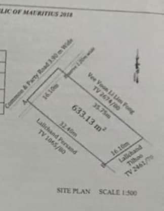 Plots for sale in Grand Gaube. 15 perches.  - 9 - Land  on Aster Vender