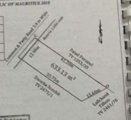 Plots for sale in Grand Gaube. 15 perches.  - 1 - Land  on Aster Vender