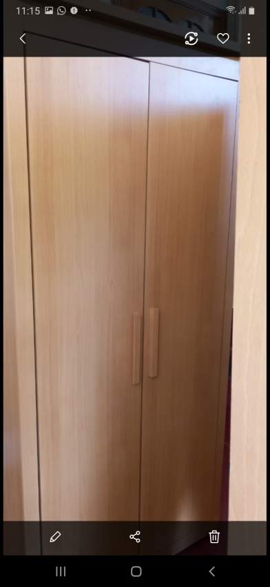 Armoire/buffet et étagère neuve bois couleur beige - 1 - Living room sets  on Aster Vender