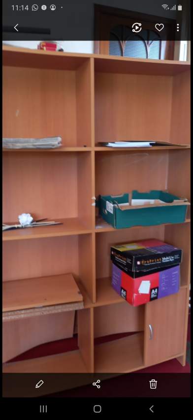 Armoire/buffet et étagère neuve bois couleur beige - 0 - Living room sets  on Aster Vender