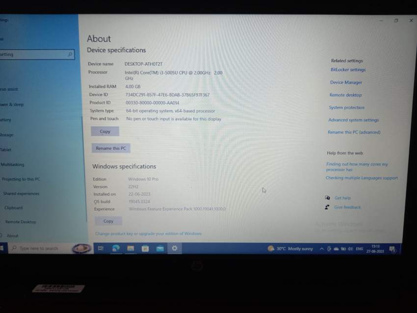 Excellent Condition Used Laptop for sale - 3 - Laptop  on Aster Vender
