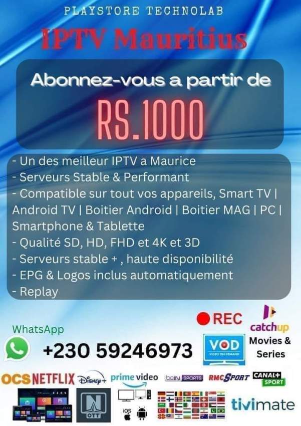 IPTV Mauritius - 0 - TV Box  on Aster Vender