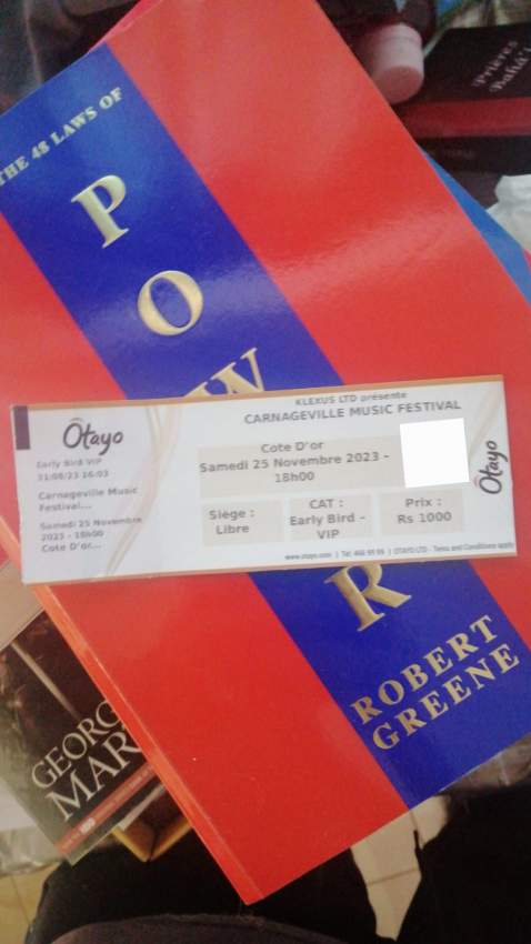 Carnage festival vip ticket on early bird - 0 - Events  on Aster Vender