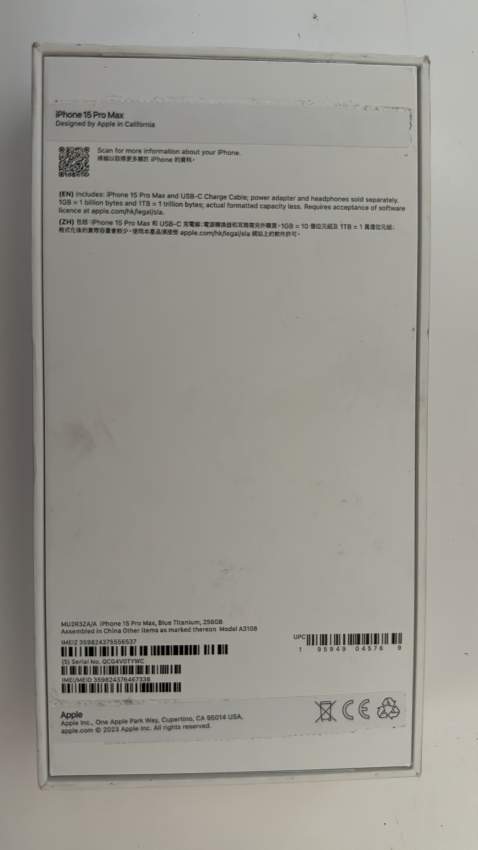 Iphone 15 pro Max 256gb - 1 - iPhones  on Aster Vender