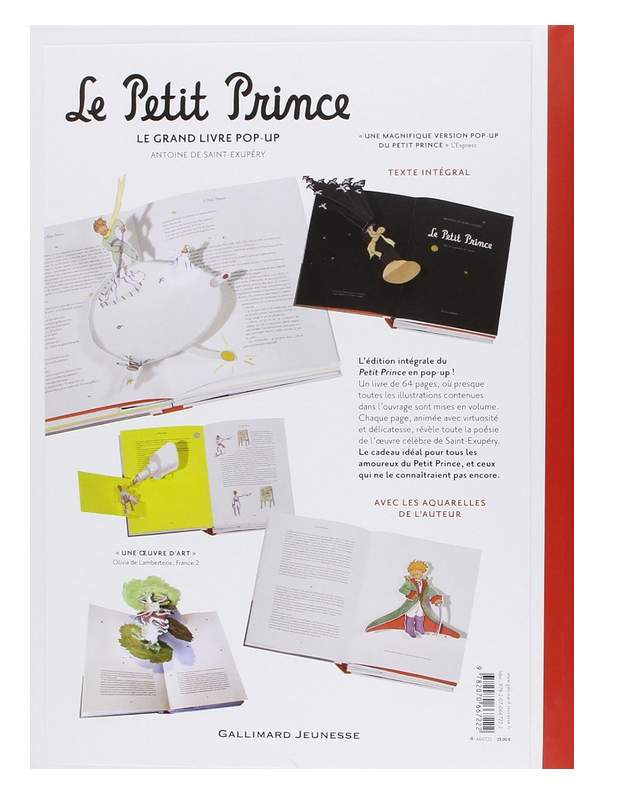 LE PETIT PRINCE - LE GRAND LIVRE POP-UP (Texte Integral) - 0 - Kids Stuff  on Aster Vender