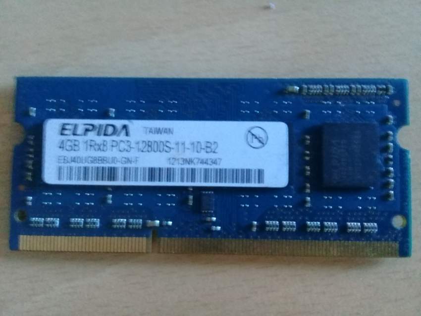 Elpida PC3-12800 (DDR3-1600) 4GB Memory (RAM) - 1 - Laptop  on Aster Vender