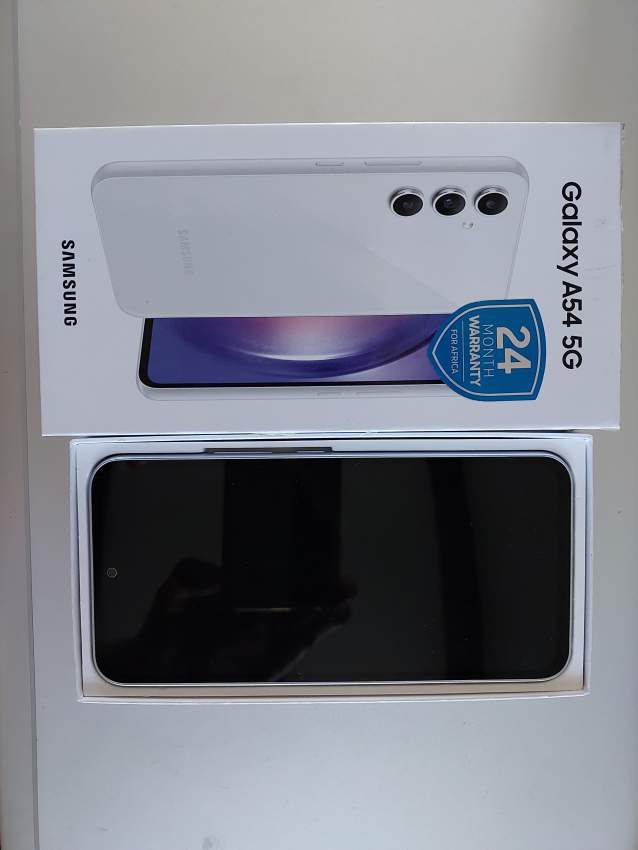 Samsung Galaxy A54 5G 'Awesome White' - colour  on Aster Vender