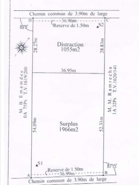 Industrial/Commercial plot for sale in Beau Plateau, Goodlands.  - 1 - Land  on Aster Vender