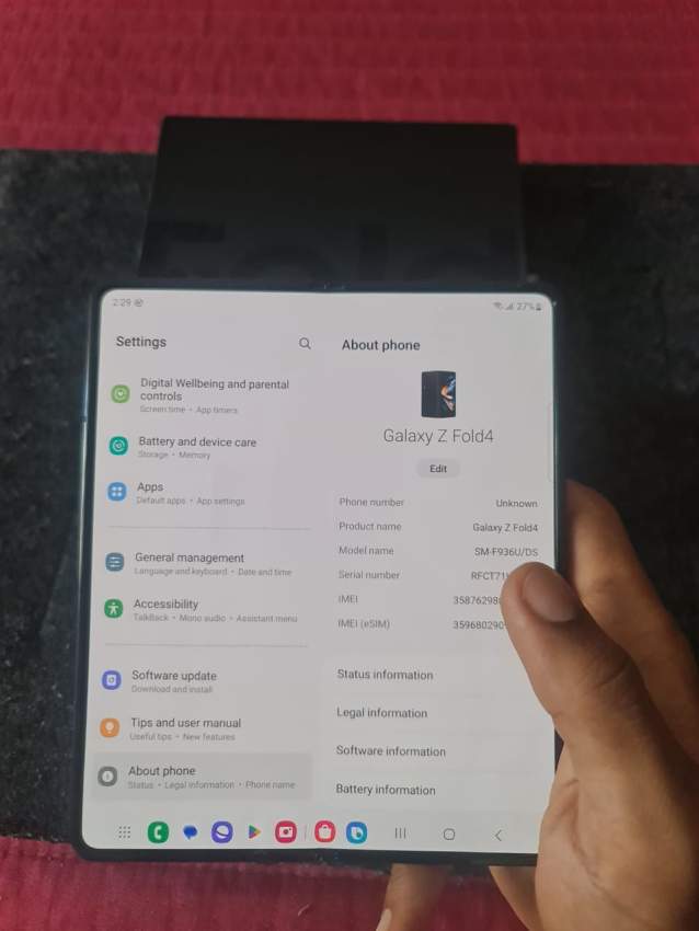 Samsung Z fold 4 - 2 - Galaxy Note  on Aster Vender