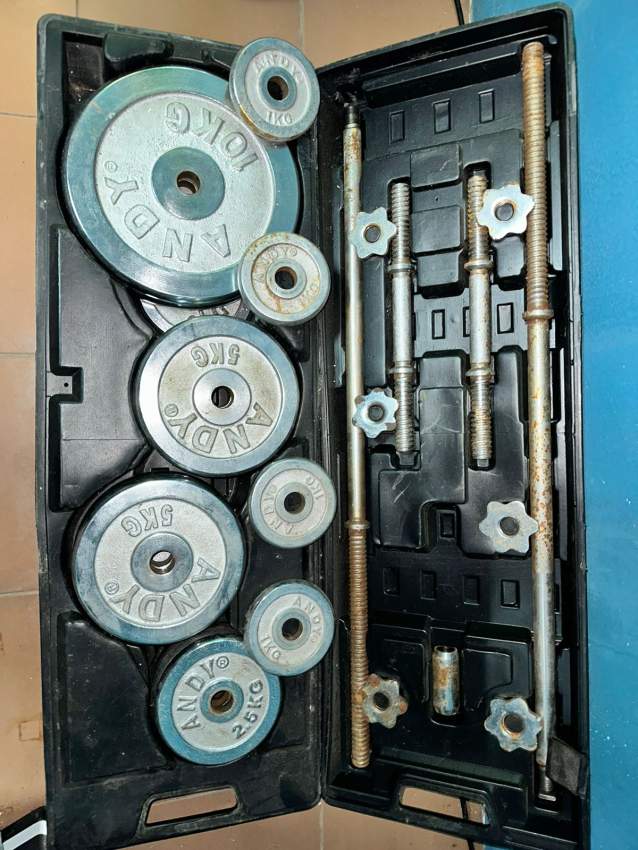 Barbel and dumbell set - 2 - Fitness & gym equipment  on Aster Vender