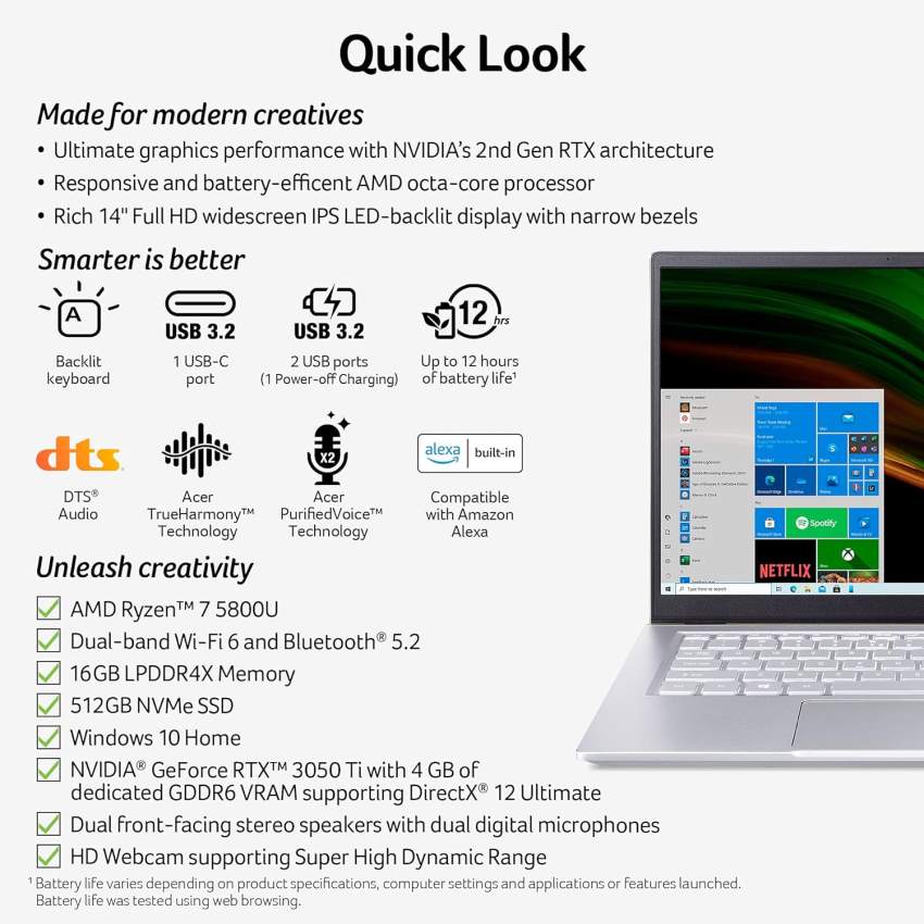 Acer swift x laptop for sale - 2 - Laptop  on Aster Vender