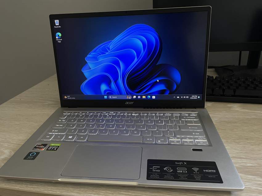 Acer swift x laptop for sale