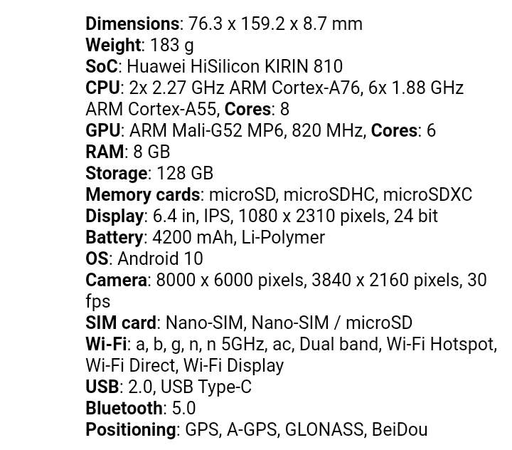 Huawei Nova 7i - 2 - Other phones  on Aster Vender