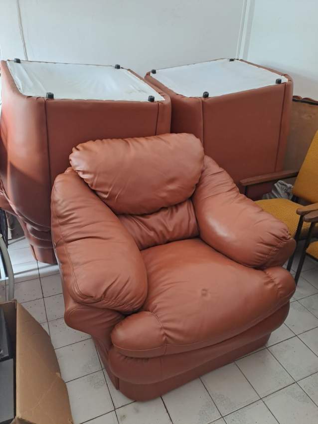 Faux leather Sofa Set