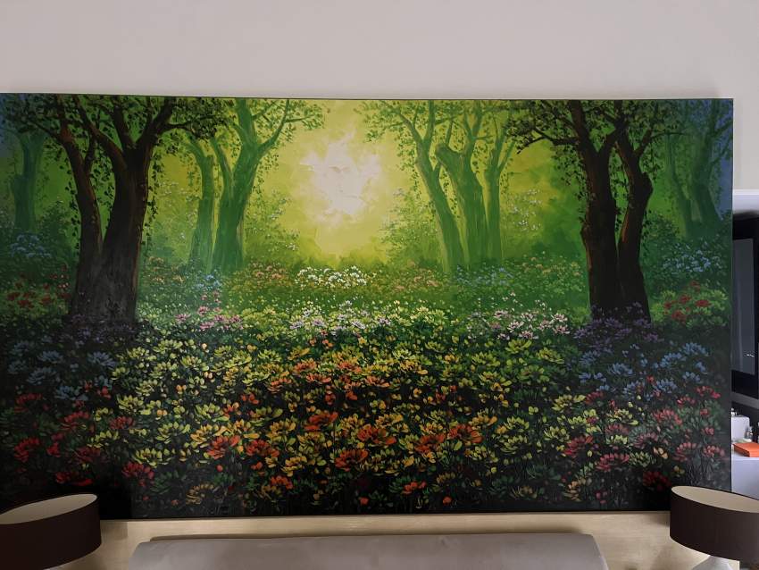 Floral Forest Painting from Bali