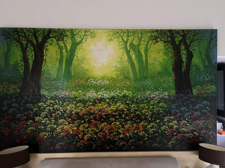 Floral Forest Painting from Bali on Aster Vender