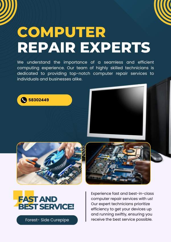 Laptop and computer repairs. - 0 - Computer repairs  on Aster Vender