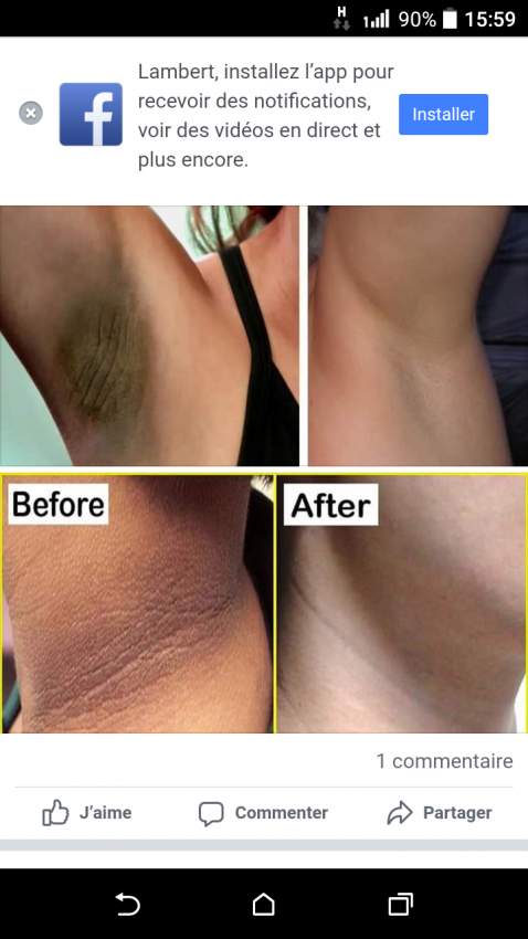 Savon et roll on on Aster Vender