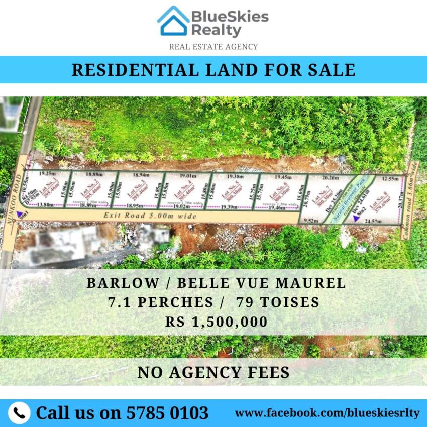 Residential Land for sale in Belle Vue Maurel