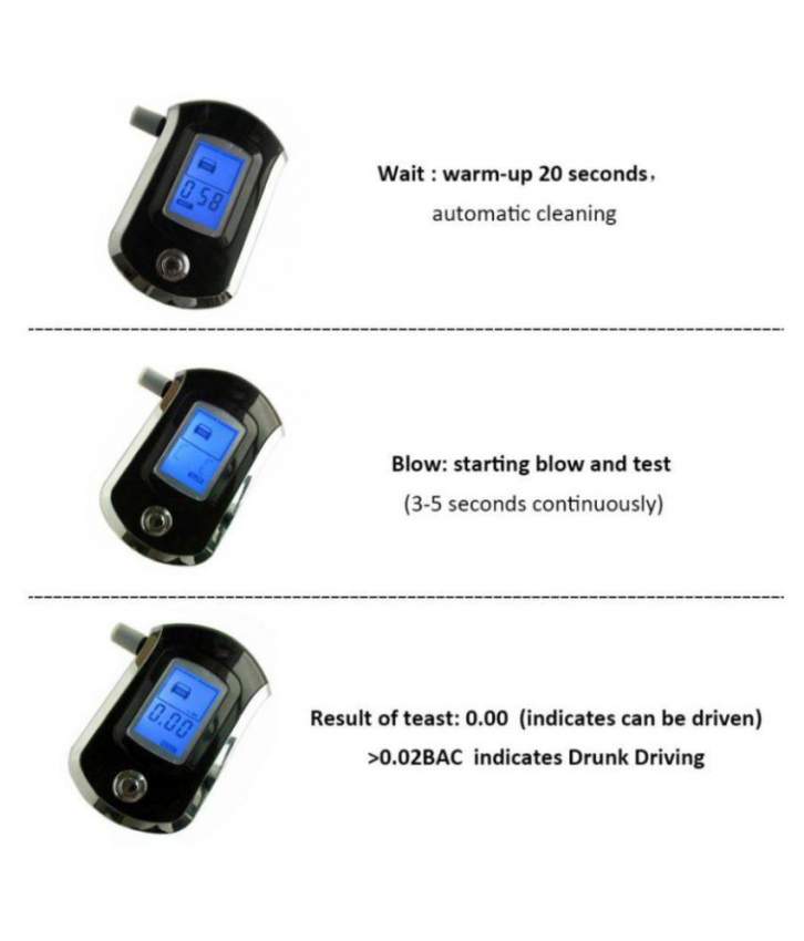 Breath Alcohol Tester AT6000 (ONLY 2 LEFT) - 0 - Health Products  on Aster Vender