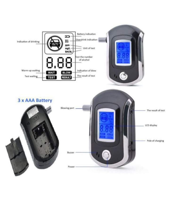 Breath Alcohol Tester AT6000 (ONLY 2 LEFT) - 1 - Health Products  on Aster Vender