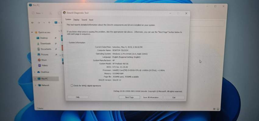 Hp probook 450 G6 - 0 - Laptop  on Aster Vender