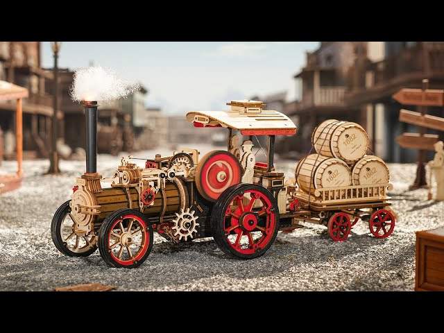 ROKR 3D Wooden Puzzle Steam Engine - 1 - Puzzle games  on Aster Vender