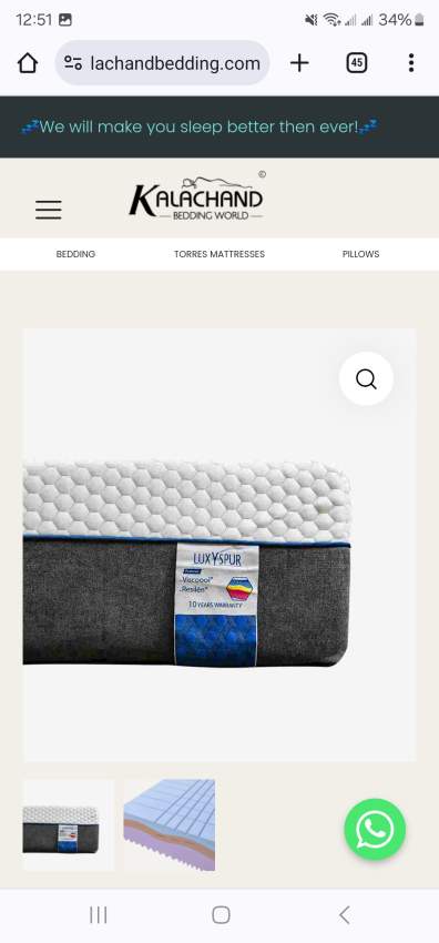 Mattress 180×200 premium - 1 - Mattress  on Aster Vender