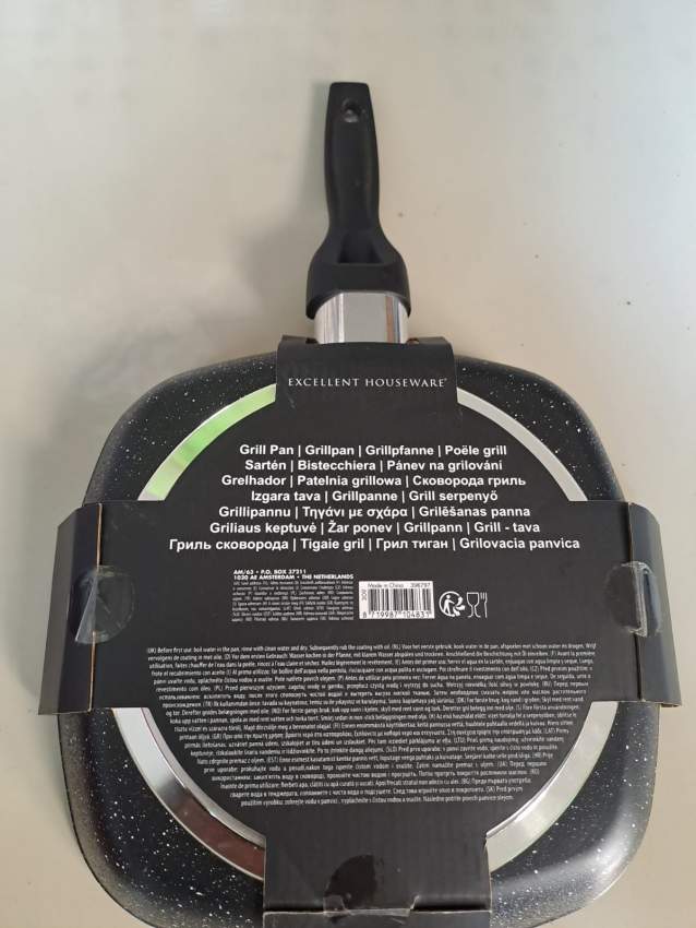 Non Stick Marble Grill Pan - 1 - All household appliances  on Aster Vender