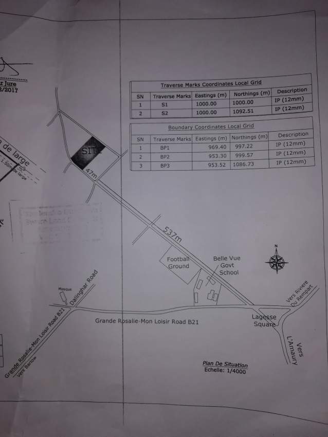 25 perches residential plot in Belle Vue at 75,000/perche on Aster Vender