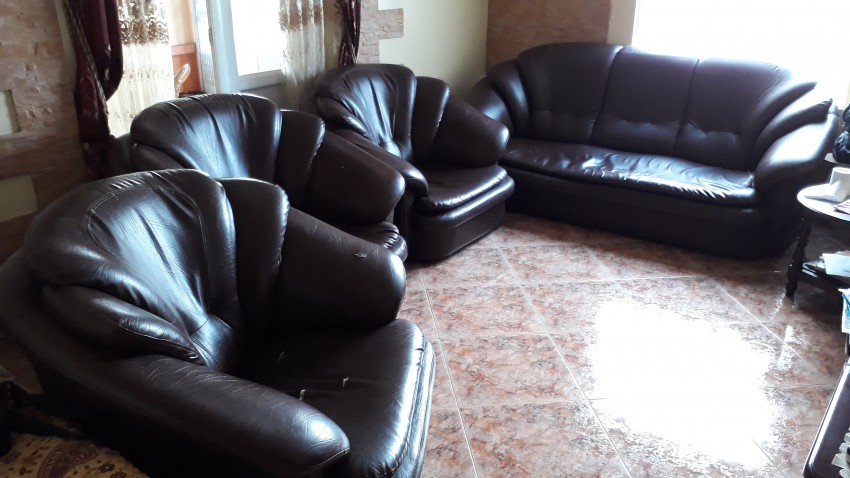 Mauritius Dark Brown Sofa Set  - 0 - Sofas couches  on Aster Vender