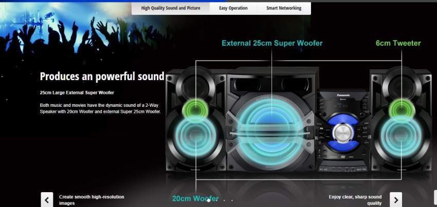 Panasonic Audio System SC-VKX95 - 2 - All electronics products  on Aster Vender