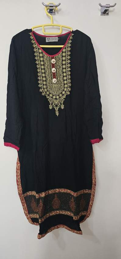 Churidar Noire & Tusse Rouge - 0 - Dresses (Women)  on Aster Vender