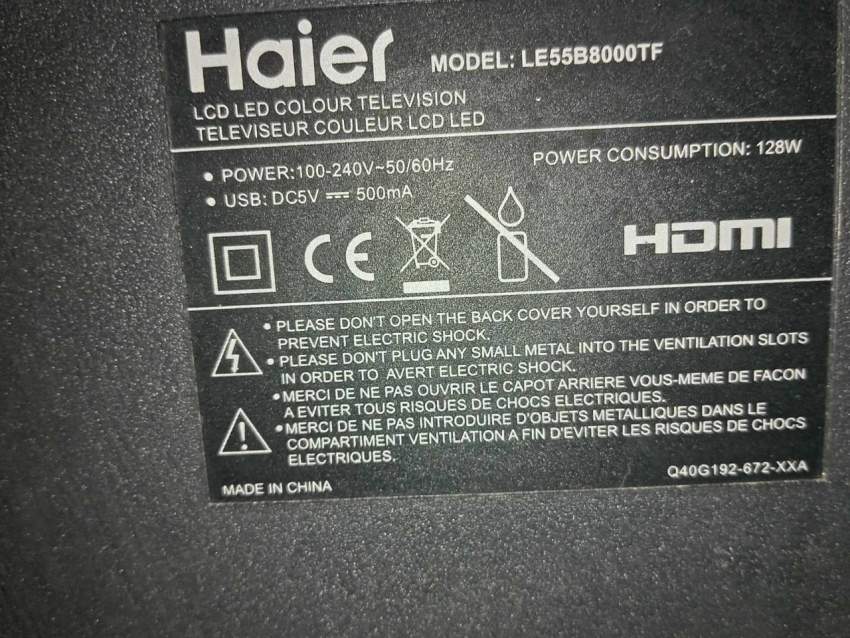 Television Haier 55 inch - 2 - All electronics products  on Aster Vender