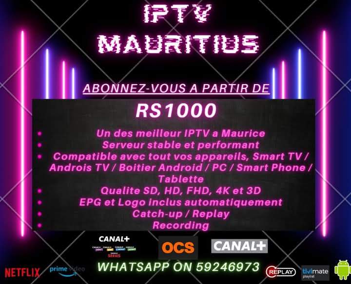 IPTV...as from RS.1000. Whatsapp on 59246973 on Aster Vender