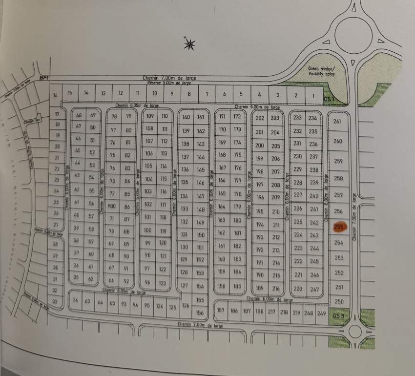 Residential Land for sale in Morcellement Greenview (Lot 255) - 1 - Land  on Aster Vender