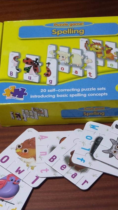 Spelling puzzle (20 cards) - 2 - Puzzle games  on Aster Vender