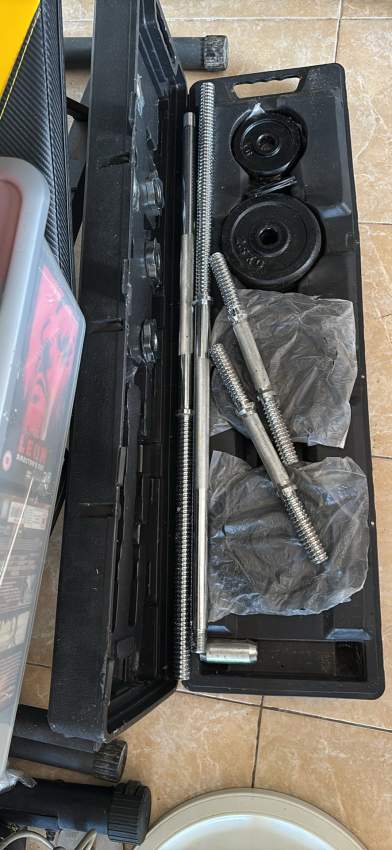 50 kg cast iron barbell and dumbbell set - 2 - Fitness & gym equipment  on Aster Vender