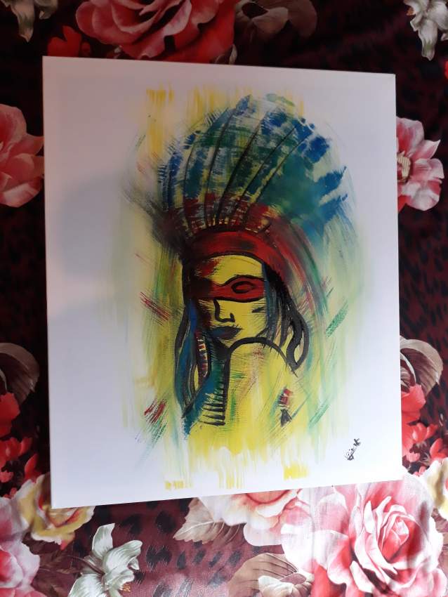 Redskin Indian woman - 0 - Paintings  on Aster Vender