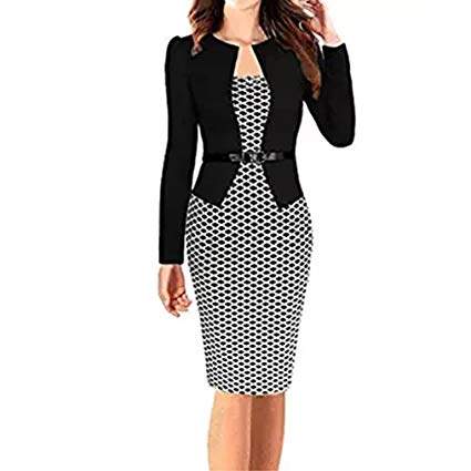 Elegant pencil dress office wear - 1 - Dresses (Women)  on Aster Vender