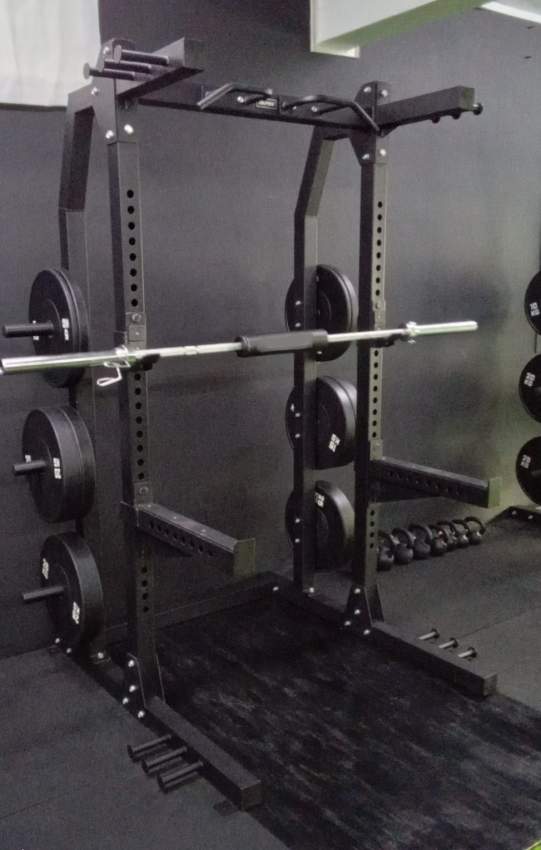 Half Rack Olympic Bar  Bumper plates up to 25kgs. - 0 - Fitness & gym equipment  on Aster Vender