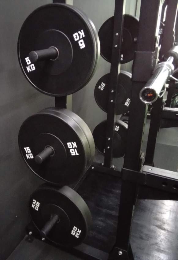 Half Rack Olympic Bar  Bumper plates up to 25kgs. - 1 - Fitness & gym equipment  on Aster Vender
