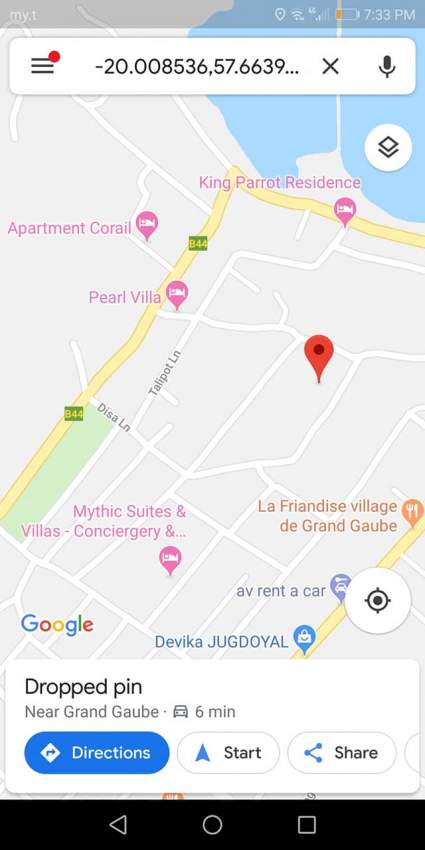 10 perches @ Rs 1.7M near coastal Rd, Grand Gaube on Aster Vender