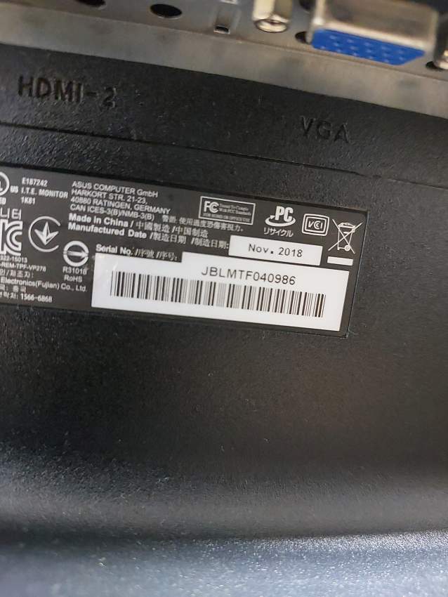 ASUS VP278H Gaming Monitor - 1 - All Informatics Products  on Aster Vender