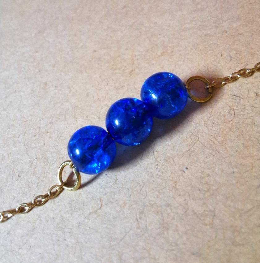 Blue Orbs Necklace - 1 - Necklaces  on Aster Vender