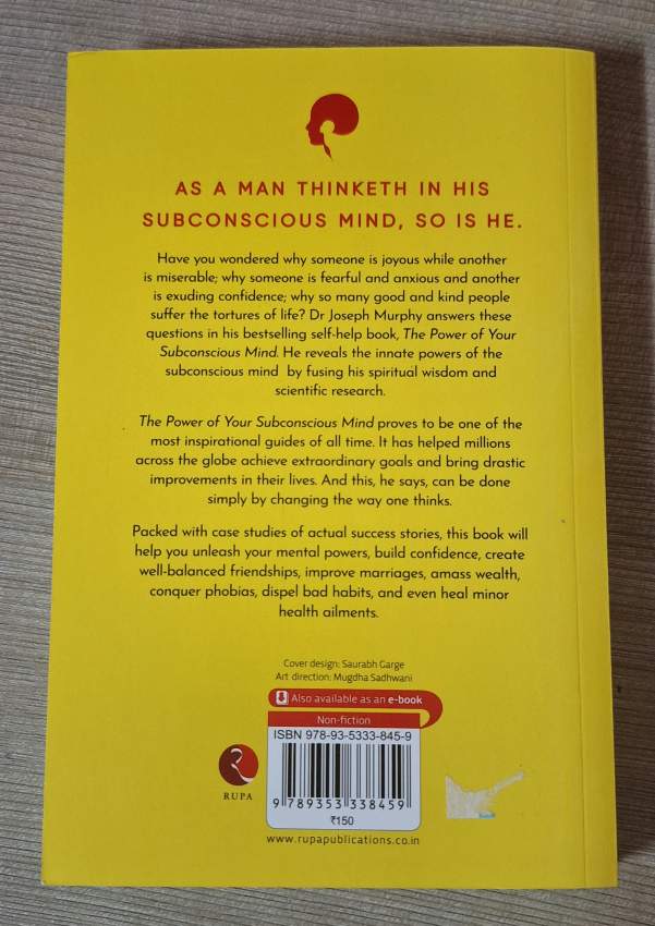 The Power of Your Subconscious Mind - 0 - Self help books  on Aster Vender